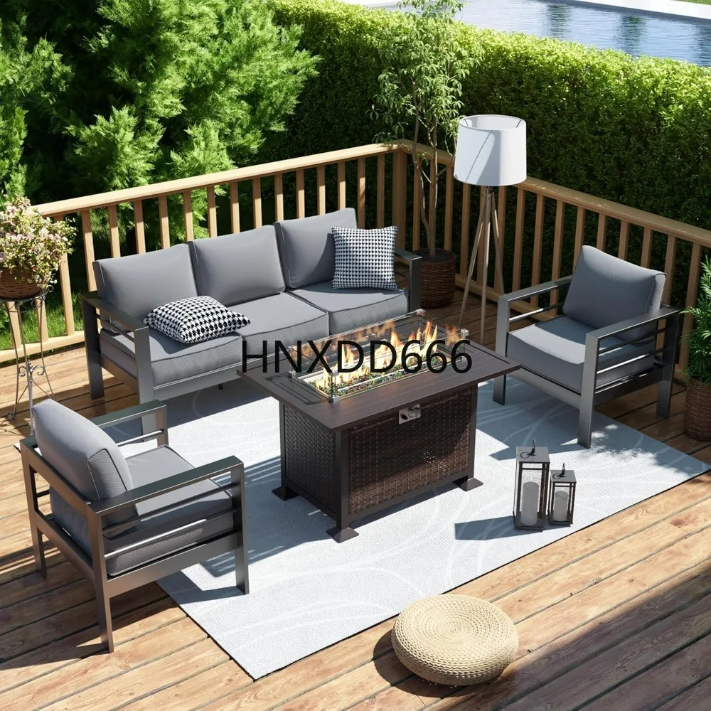 Patio Furniture Set with Fire  - đánh giá và giá Outdoor Furniture And Fire Pit