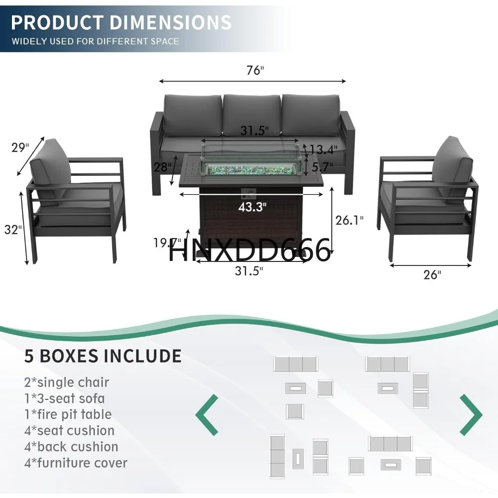 Patio Furniture Set with Fire  - đánh giá và giá Outdoor Furniture And Fire Pit