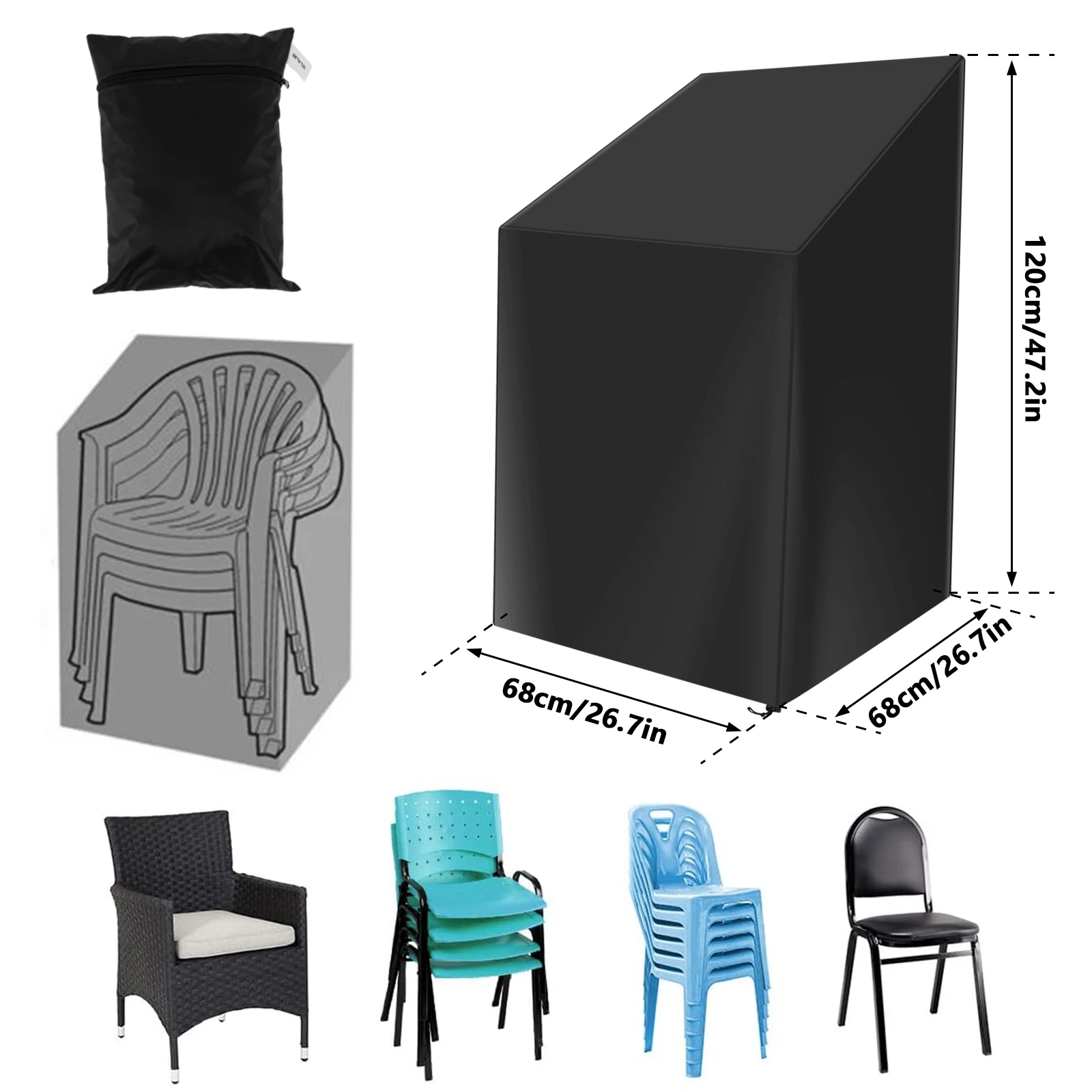 Stacked Chair Dust Cover with  - đánh giá và giá Outdoor Furniture Varnish