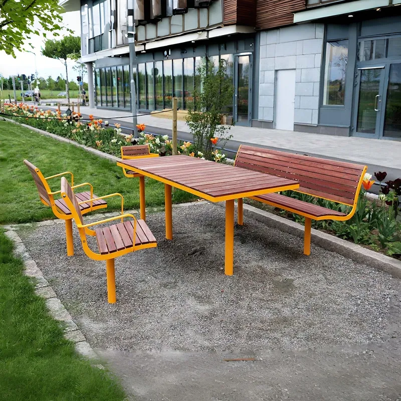 for Outdoor Park Table and Cha - đánh giá và giá Outdoor Furniture Yellow