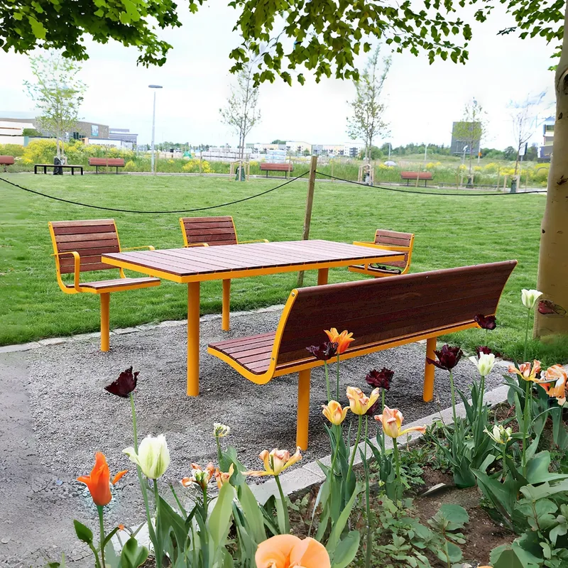 for Outdoor Park Table and Cha - đánh giá và giá Outdoor Furniture Yellow