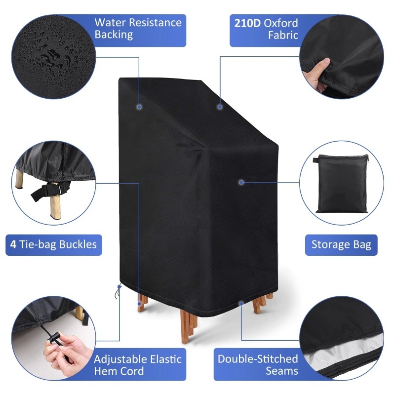 1/2/PCS Stacked Chair Dust Cov - đánh giá và giá Outdoor Furniture Cover