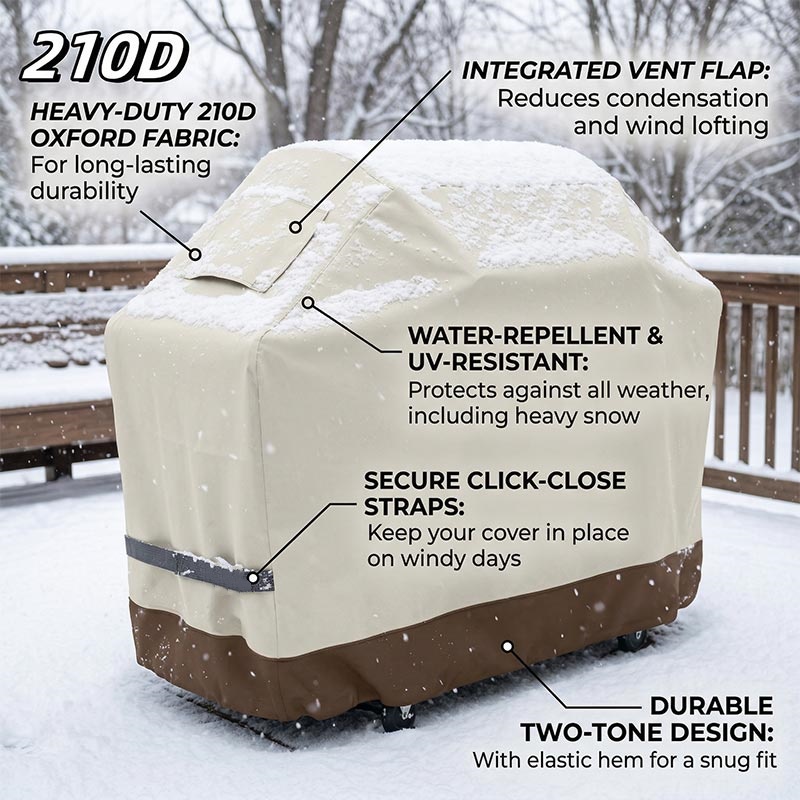 210D BBQ Beige Barbecue Grill  - đánh giá và giá Outdoor Furniture Varnish