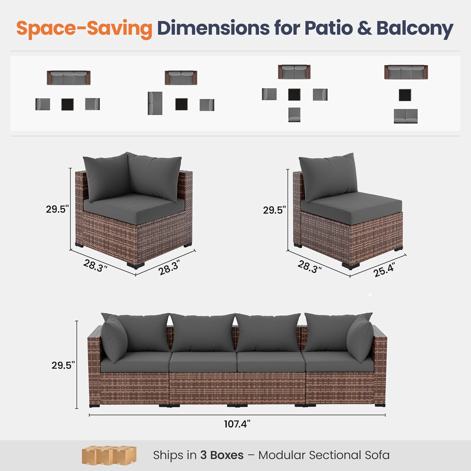 5-Piece Outdoor Sectional Sofa - đánh giá và giá Outdoor Furniture And Fire Pit