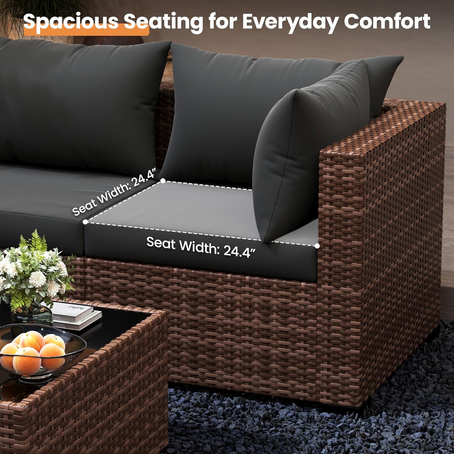 5-Piece Outdoor Sectional Sofa - đánh giá và giá Outdoor Furniture And Fire Pit