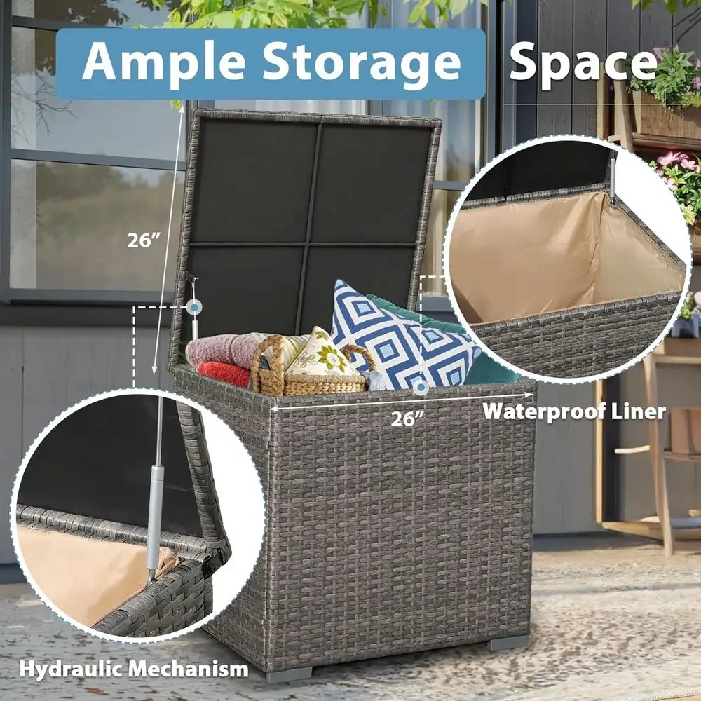 8-Piece Patio Furniture Set wi - đánh giá và giá Outdoor Furniture And Fire Pit