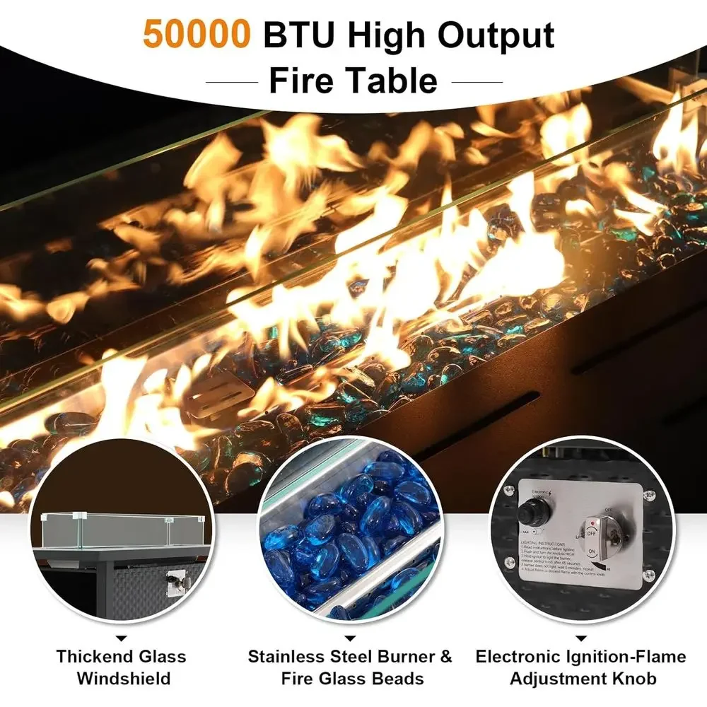 8-Piece Patio Furniture Set wi - đánh giá và giá Outdoor Furniture And Fire Pit