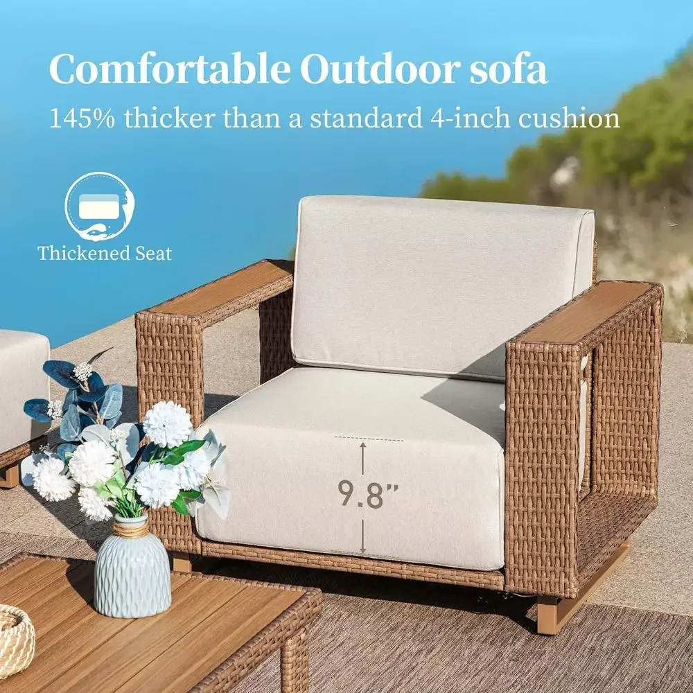 L-Shaped Outdoor Sectional Sof - đánh giá và giá Outdoor Furniture Yellow