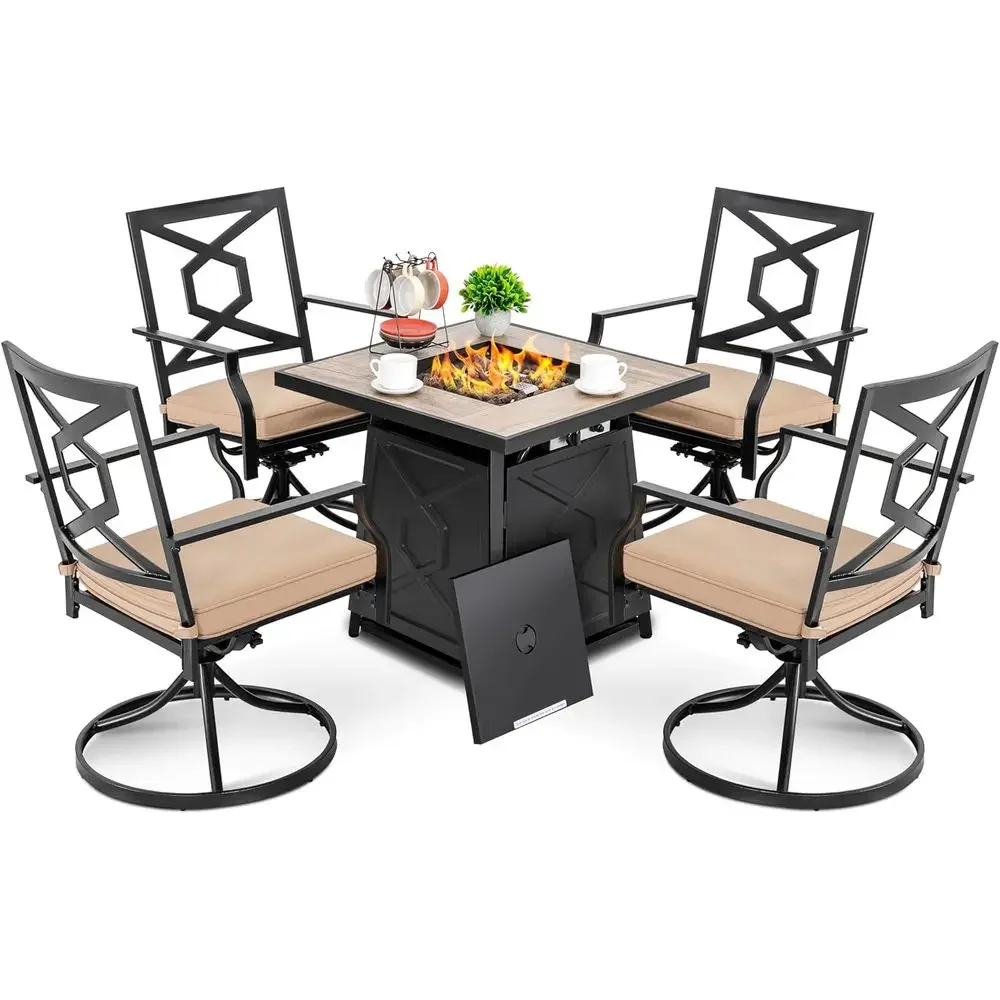 5-Piece Outdoor Patio Furnitur - đánh giá và giá Outdoor Furniture And Fire Pit