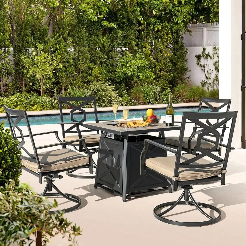 5-Piece Outdoor Patio Furnitur - đánh giá và giá Outdoor Furniture And Fire Pit