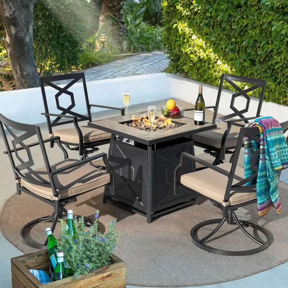 5-Piece Outdoor Patio Furnitur - đánh giá và giá Outdoor Furniture And Fire Pit