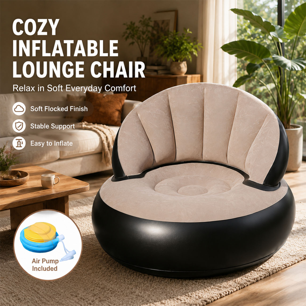 Inflatable Chair for Adults, F - đánh giá và giá Outdoor Furniture Lounge Chair